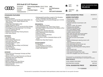 2018 Audi Q7 Premium Plus