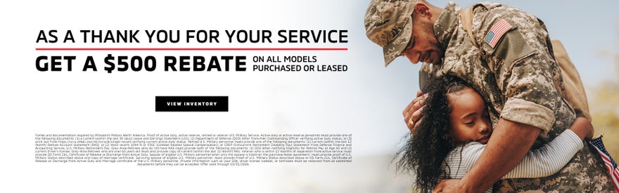 Mitsubishi Military Rebate