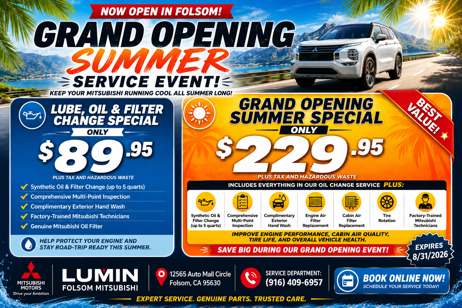 Grand Opening Summer Specials